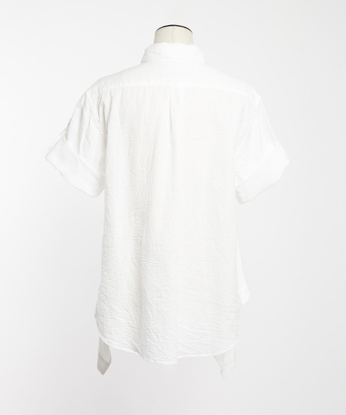 gomme（ゴム）の「ガーゼフリルブラウス（シャツ/ブラウス・レディース・ブラック/ホワイト・MEDIUM）」の15枚目の写真