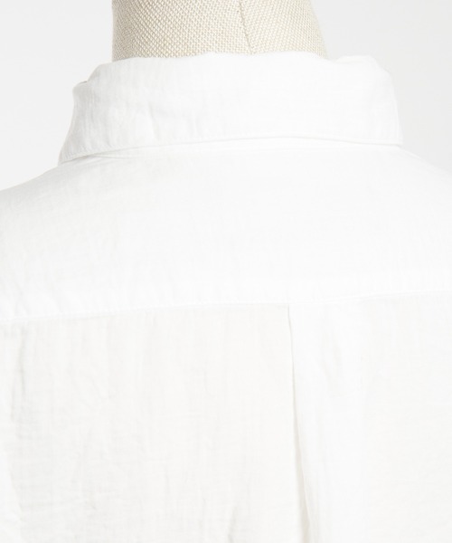 gomme（ゴム）の「ガーゼフリルブラウス（シャツ/ブラウス・レディース・ブラック/ホワイト・MEDIUM）」の20枚目の写真