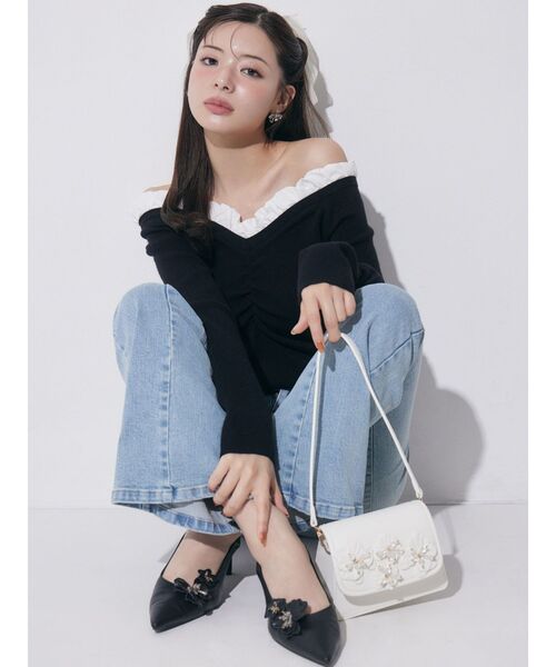 RESEXXY(リゼクシー)の「2WAYモチーフミュール(パンプス・レディース・ホワイト/ピンク/ブラック・SMALL/MEDIUM/LARGE)」の5枚目の写真