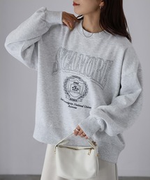 Riberry（リベリー）の「カレッジロゴ刺繍裏起毛スウェット（スウェット・レディース）」