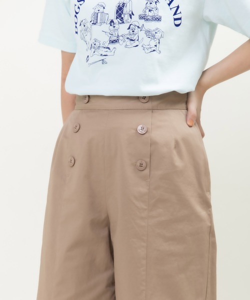 CHILD WOMAN(チャイルドウーマン)の「ツイル 後ろレースアップセーラーパンツ(その他パンツ・レディース・ベージュ/ネイビー・36/38)」の14枚目の写真