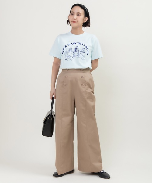 CHILD WOMAN(チャイルドウーマン)の「ツイル 後ろレースアップセーラーパンツ(その他パンツ・レディース・ベージュ/ネイビー・36/38)」の19枚目の写真