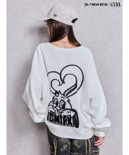 GYDA（ジェイダ）の「VネックSMIRK BUNNYスウェットトップス