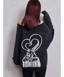 GYDA | VネックSMIRK BUNNYスウェットトップス(スウェット)