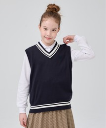 BEAMS SCHOOL（ビームススクール）の「【BEAMS SCHOOL:ビームス スクール】BEAMS SCHOOL キッズ チルデンニットベスト 男女兼用（ベスト）」