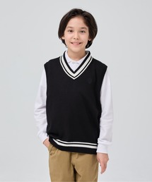 BEAMS SCHOOL（ビームススクール）の「【BEAMS SCHOOL:ビームス スクール】BEAMS SCHOOL キッズ チルデンニットベスト 男女兼用（ベスト）」