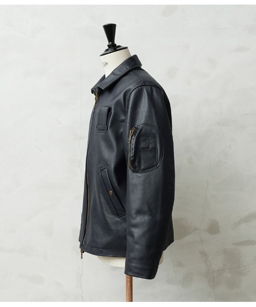 WAIPER.inc フランス軍 70's レザーフライトジャケット【WP1140】