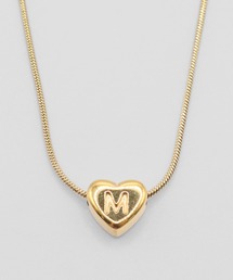 VATSURICA（バツリカ）の「〈LOINE〉金属アレルギー対応 / ステンレス / ハート イニシャルネックレス（ネックレス）」