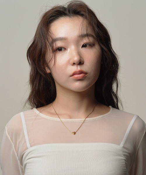 VATSURICA(バツリカ)の「〈LOINE〉金属アレルギー対応 / ステンレス / ハート イニシャルネックレス(ネックレス・レディース・K/M/A/R/Y/S・FREE)」の9枚目の写真