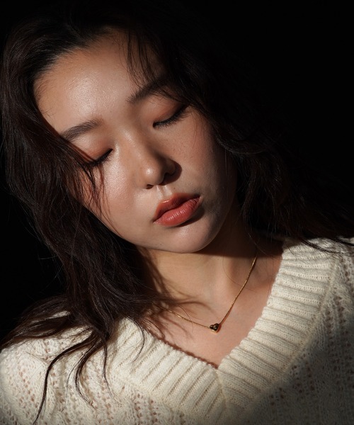 VATSURICA(バツリカ)の「〈LOINE〉金属アレルギー対応 / ステンレス / ハート イニシャルネックレス(ネックレス・レディース・K/M/A/R/Y/S・FREE)」の15枚目の写真