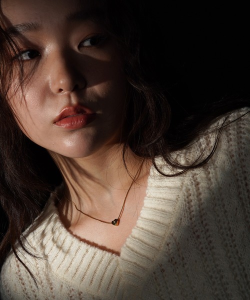 VATSURICA(バツリカ)の「〈LOINE〉金属アレルギー対応 / ステンレス / ハート イニシャルネックレス(ネックレス・レディース・K/M/A/R/Y/S・FREE)」の16枚目の写真