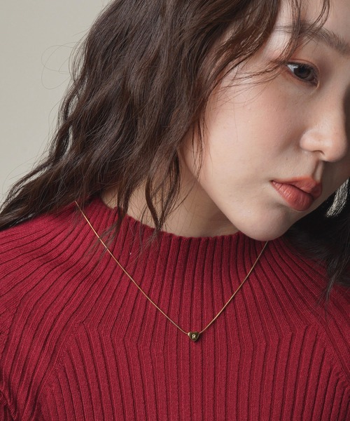 VATSURICA(バツリカ)の「〈LOINE〉金属アレルギー対応 / ステンレス / ハート イニシャルネックレス(ネックレス・レディース・K/M/A/R/Y/S・FREE)」の22枚目の写真
