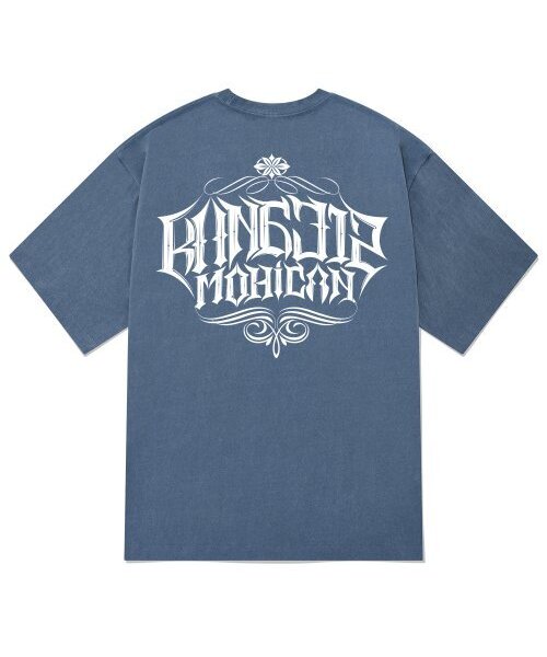 KAN6312(カン6312)の「KTPN0004 カンレタリングピグメント半袖Tシャツ - ブルー(Tシャツ/カットソー・メンズ・その他・MEDIUM/LARGE/X-LARGE)」の1枚目の写真