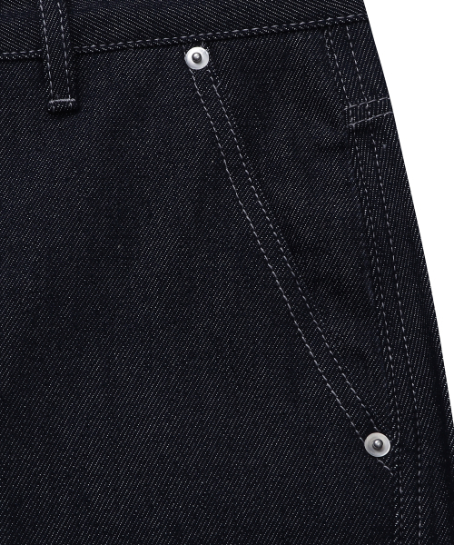 CONNECT KINLOCH（コネクトキンロック）の「ワイドカーブド切り替えデニムパンツ（インディゴ）（デニムパンツ・メンズ・その他・MEDIUM/LARGE/X-LARGE）」の5枚目の写真