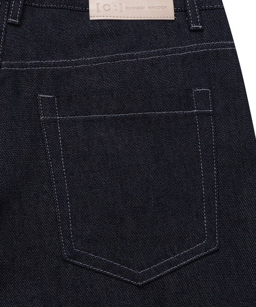 CONNECT KINLOCH（コネクトキンロック）の「ワイドカーブド切り替えデニムパンツ（インディゴ）（デニムパンツ・メンズ・その他・MEDIUM/LARGE/X-LARGE）」の7枚目の写真