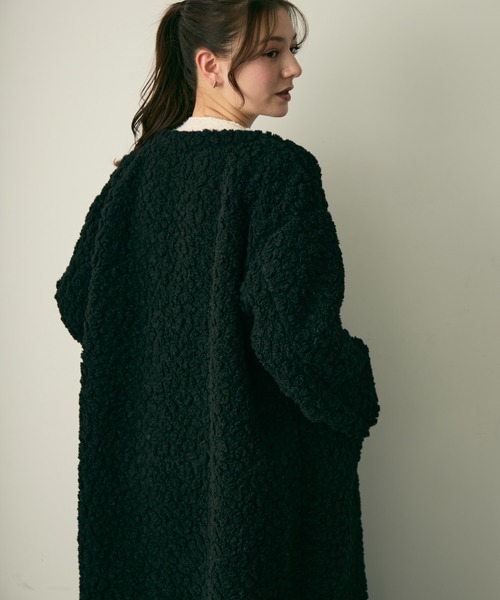 Lunea（ルネア）の「ダブルボタンロングボアコート（その他アウター・レディース・ベージュ/ブラック/ブラウン・FREE）」の16枚目の写真