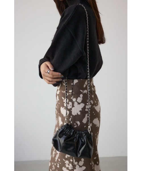 AZUL by moussy(アズールバイマウジー)の「メタルチェーンポシェットバッグ(ショルダーバッグ・レディース・ブラック/ブラウン系その他/シルバー/マジェンタ・FREE)」の9枚目の写真