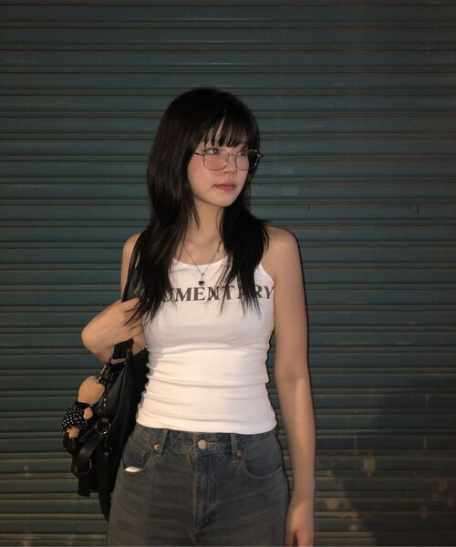 LADY VOLUME(レディーボリューム)の「ドキュメンタリー スリーブレス (ホワイト)(Tシャツ/カットソー・レディース・その他・MEDIUM/SMALL)」の5枚目の写真