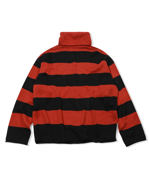 MAINBOOTH(メインブース)の「Free Stains Damage Sweater(RED)(ニット/セーター・レディース・その他・2/3)」の7枚目の写真
