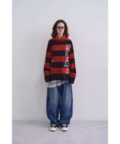 MAINBOOTH(メインブース)の「Free Stains Damage Sweater(RED)(ニット/セーター・レディース・その他・2/3)」の3枚目の写真