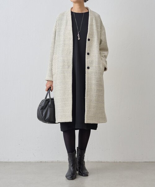 BEARDSLEY（ビアズリー）の「チェックツイードロングコート（その他