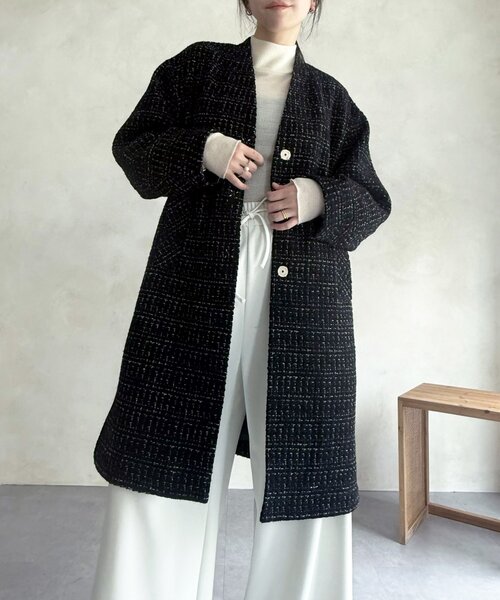 BEARDSLEY（ビアズリー）の「チェックツイードロングコート（その他