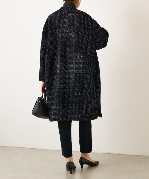 チェックツイードロングコート（その他アウター）｜BEARDSLEY