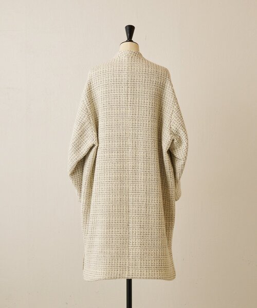 チェックツイードロングコート（その他アウター）｜BEARDSLEY