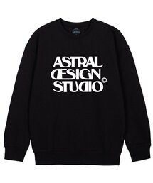 アストラルデザインスタジオ オーバーサイズ スウェット_ブラック