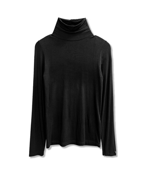 DAMISH(ダミシュ)の「スリムタートルネックロングスリーブ_ブラック(Tシャツ/カットソー・レディース・ブラック・MEDIUM/SMALL)」の1枚目の写真