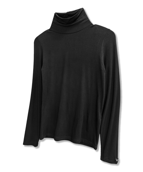 DAMISH(ダミシュ)の「スリムタートルネックロングスリーブ_ブラック(Tシャツ/カットソー・レディース・ブラック・MEDIUM/SMALL)」の2枚目の写真
