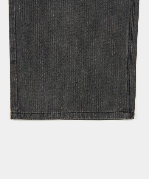 EXCONTAINER(エックスコンテナ)の「コーデュロイワイドデニムパンツ (WASHED GREY)(デニムパンツ・メンズ・その他・LARGE/X-LARGE/SMALL/MEDIUM)」の6枚目の写真