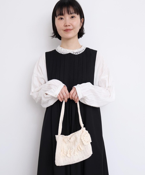handcraft かぎ針編みのようなミニバッグ（ショルダーバッグ）｜I am I