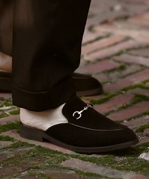 PASCOROZEN（パスコロゼン）の「MS2559 ホースビットローファー カイル ブラックスウェード[250 280MM]（サンダル）」