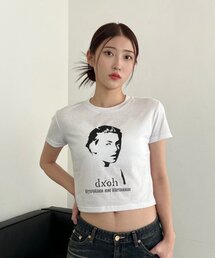 ウィメンズセミクロップTシャツホワイト