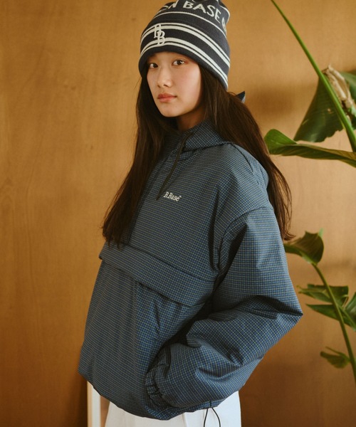 BROKEN BASE（ブロークンベース）の「パデッドナイロンテックアノラック（ナイロンジャケット・メンズ・ベージュ系/バーガンディー/ブルー系/カーキ系/ブラック系/ネイビー系・SMALL/MEDIUM/LARGE）」の12枚目の写真