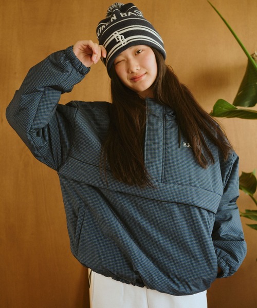 BROKEN BASE（ブロークンベース）の「パデッドナイロンテックアノラック（ナイロンジャケット・メンズ・ベージュ系/バーガンディー/ブルー系/カーキ系/ブラック系/ネイビー系・SMALL/MEDIUM/LARGE）」の14枚目の写真