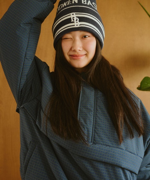 BROKEN BASE（ブロークンベース）の「パデッドナイロンテックアノラック（ナイロンジャケット・メンズ・ベージュ系/バーガンディー/ブルー系/カーキ系/ブラック系/ネイビー系・SMALL/MEDIUM/LARGE）」の15枚目の写真