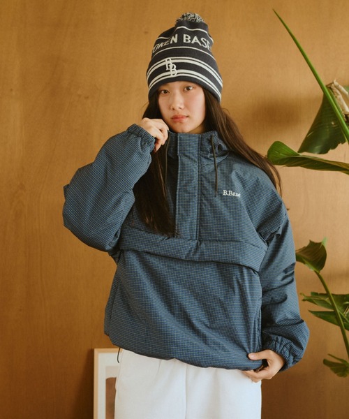 BROKEN BASE（ブロークンベース）の「パデッドナイロンテックアノラック（ナイロンジャケット・メンズ・ベージュ系/バーガンディー/ブルー系/カーキ系/ブラック系/ネイビー系・SMALL/MEDIUM/LARGE）」の16枚目の写真