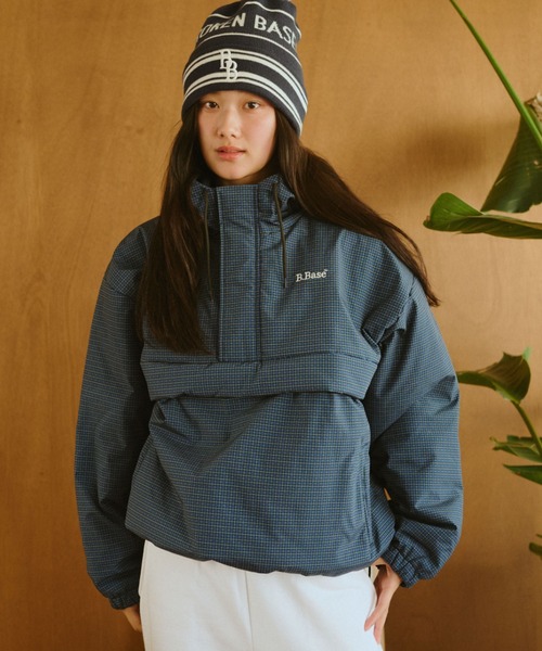 BROKEN BASE（ブロークンベース）の「パデッドナイロンテックアノラック（ナイロンジャケット・メンズ・ベージュ系/バーガンディー/ブルー系/カーキ系/ブラック系/ネイビー系・SMALL/MEDIUM/LARGE）」の17枚目の写真