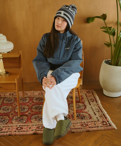 BROKEN BASE（ブロークンベース）の「パデッドナイロンテックアノラック（ナイロンジャケット・メンズ・ベージュ系/バーガンディー/ブルー系/カーキ系/ブラック系/ネイビー系・SMALL/MEDIUM/LARGE）」の19枚目の写真