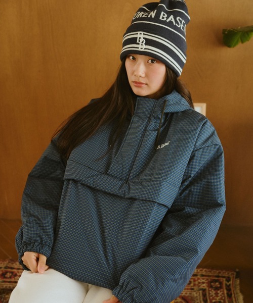 BROKEN BASE（ブロークンベース）の「パデッドナイロンテックアノラック（ナイロンジャケット・メンズ・ベージュ系/バーガンディー/ブルー系/カーキ系/ブラック系/ネイビー系・SMALL/MEDIUM/LARGE）」の21枚目の写真