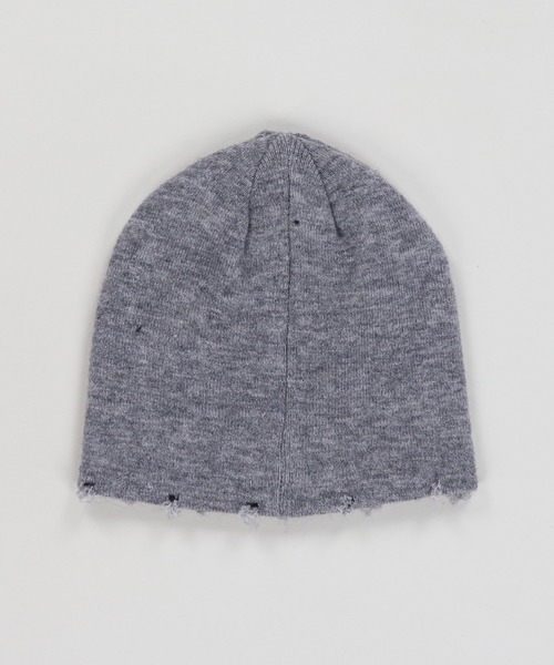 SPINNS（スピンズ）の「シングルニットビーニー/クロススタッズ/ダメージ加工/ユニセックス（ニットキャップ/ビーニー・メンズ・ホワイト/ブラック/グレー・ONESIZE）」の19枚目の写真