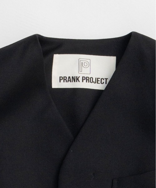 PRANK PROJECT（プランクプロジェクト）の「【2026Spring Pre-Order】ラウンドショルダーノーカラージャケット / Round Shoulder No-Collar Jacket（ノーカラージャケット・レディース・ブラック/ベージュ・FREE）」の20枚目の写真
