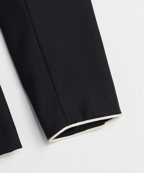 PRANK PROJECT（プランクプロジェクト）の「【2026Spring Pre-Order】ラウンドショルダーノーカラージャケット / Round Shoulder No-Collar Jacket（ノーカラージャケット・レディース・ブラック/ベージュ・FREE）」の22枚目の写真