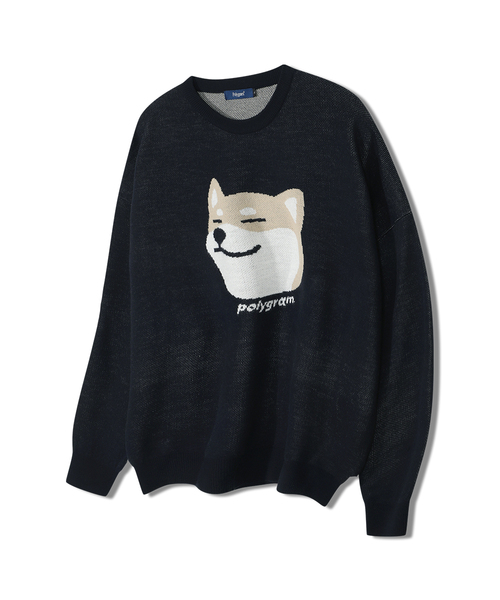 POLYGRAM(ポリグラム)の「レイジシバブラシラウンドニット - 5カラー(ニット/セーター・レディース・ブラック/ネイビー/カーキオリーブ・X-LARGE/MEDIUM/LARGE)」の3枚目の写真