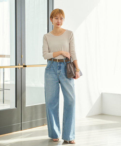 plage（プラージュ）の「《WEB限定追加》MAISON CANAU / メゾン カナウ ROUND BOSTON Sバッグ（ハンドバッグ・レディース・ブラック/グレー・FREE）」の11枚目の写真