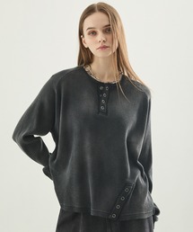 Spielio（シュピーリオ）の「【Spielio】Henley neck thermal cutsew / ヘンリーネックサーマルカットソー（Tシャツ/カットソー）」