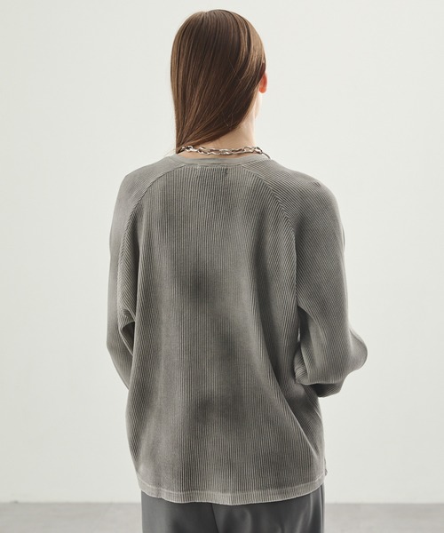 Spielio(シュピーリオ)の「【Spielio】Henley neck thermal cutsew / ヘンリーネックサーマルカットソー(Tシャツ/カットソー・メンズ・ブラック/グレー・L/M/S)」の7枚目の写真