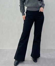 一部店舗限定 【美脚】ハイウエスト・ストレッチフレアパンツ